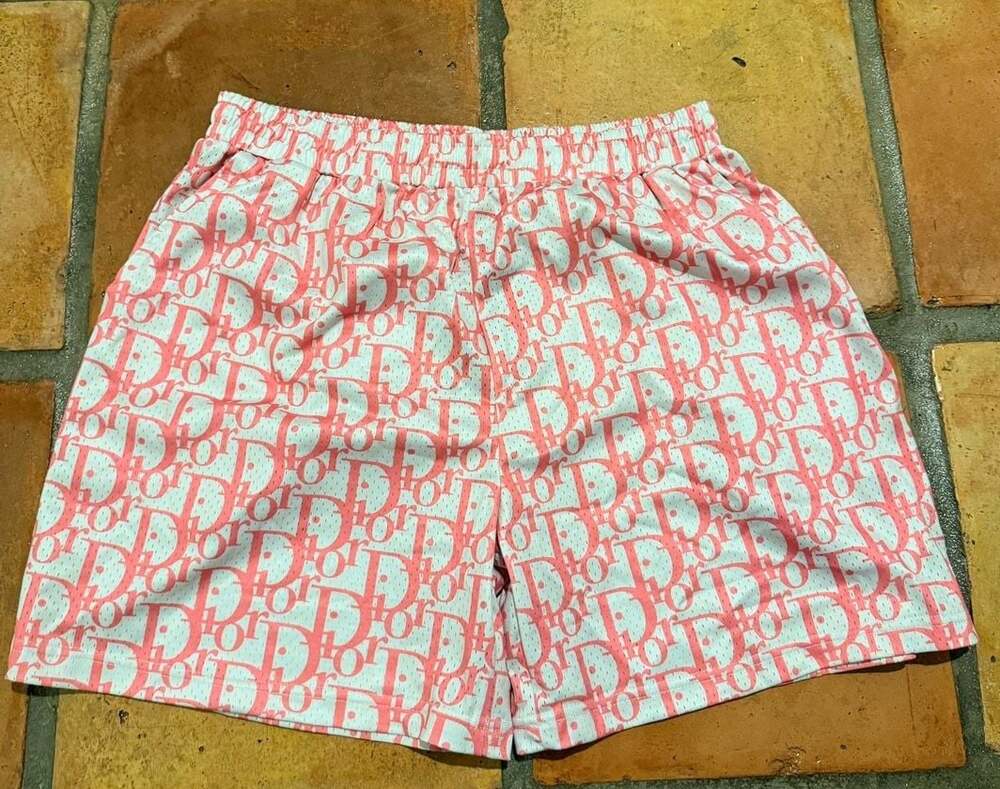 Off Brand Pink Oblique Mesh Shorts Size L